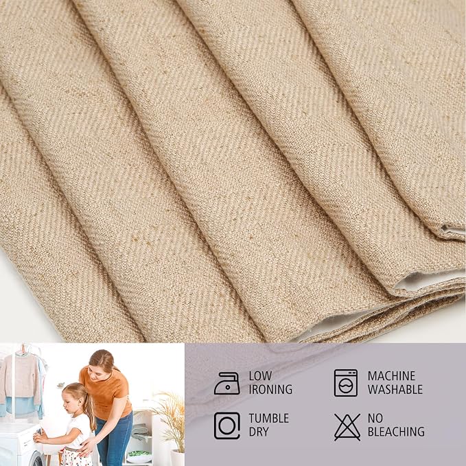 DEJAVU Cordless Linen Roman Shades - Image 4