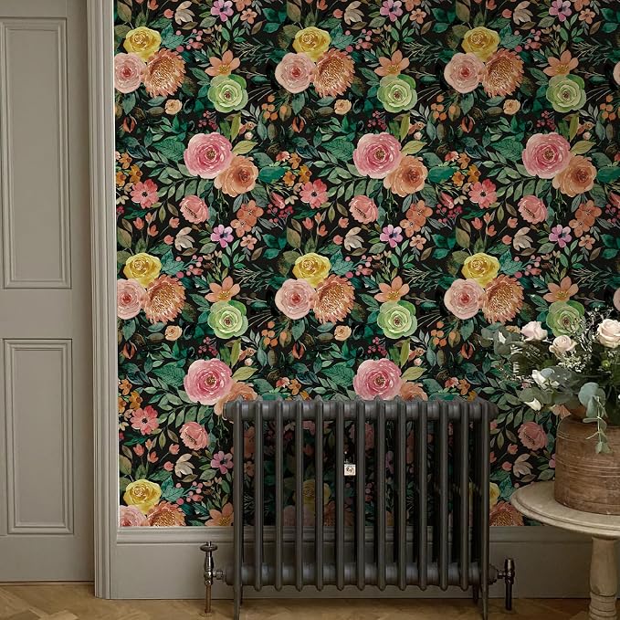 JiffDiff Floral Pattern Self-Adhesive Contact Paper, Oil and Water Resistant - Image 3
