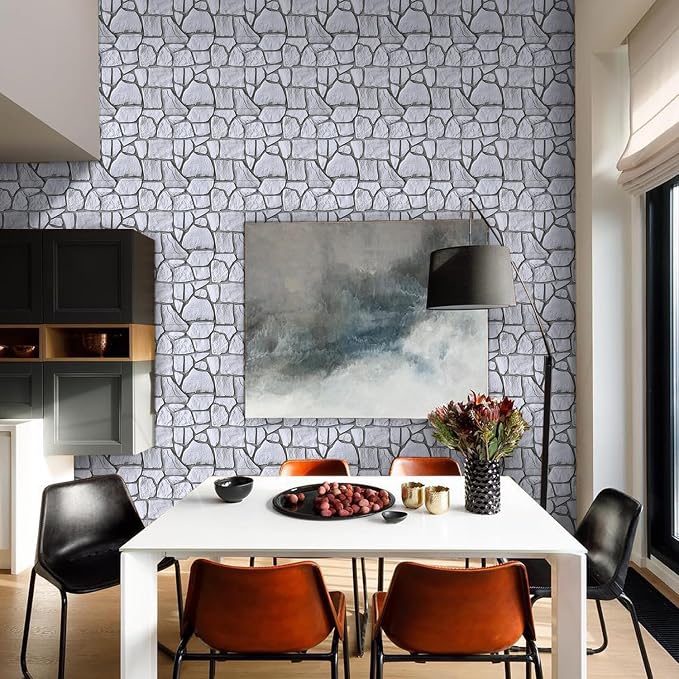 Commomy Peel and Stick Rock Wall Tiles - Image 8