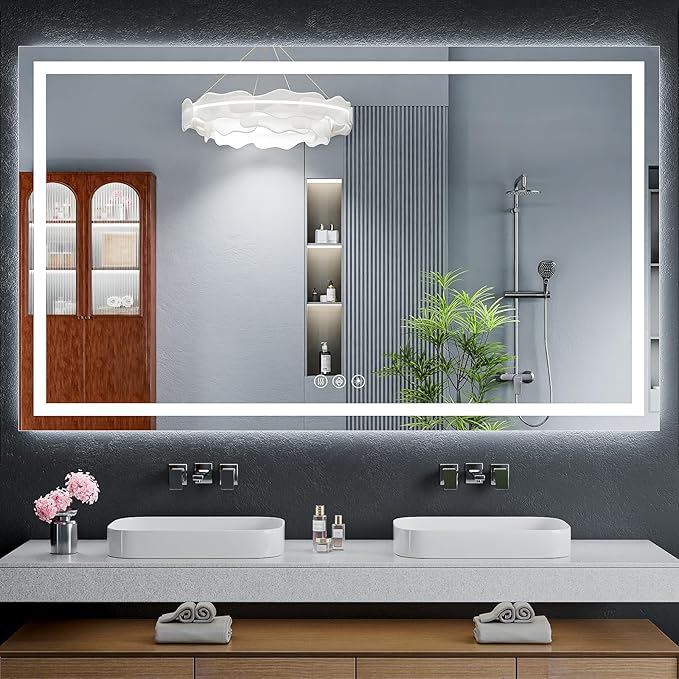 60"x36" LED Bathroom Mirror by MYSUNORIA