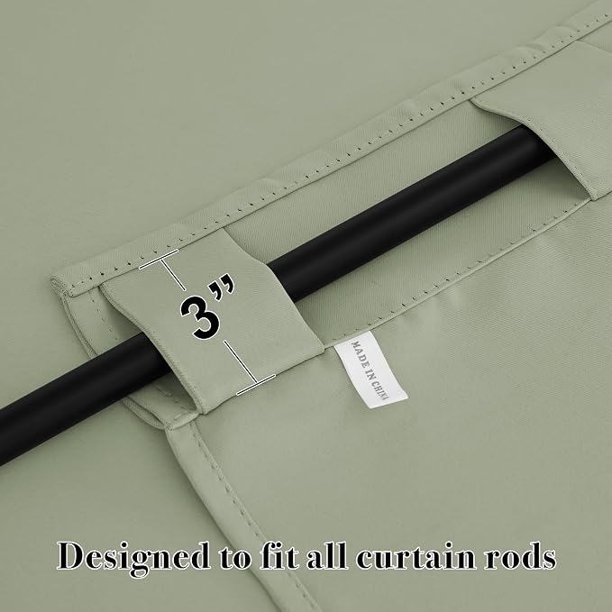 RYB HOME Blackout Curtains for Bedroom, Window Shades Thermal Insulating - Image 5