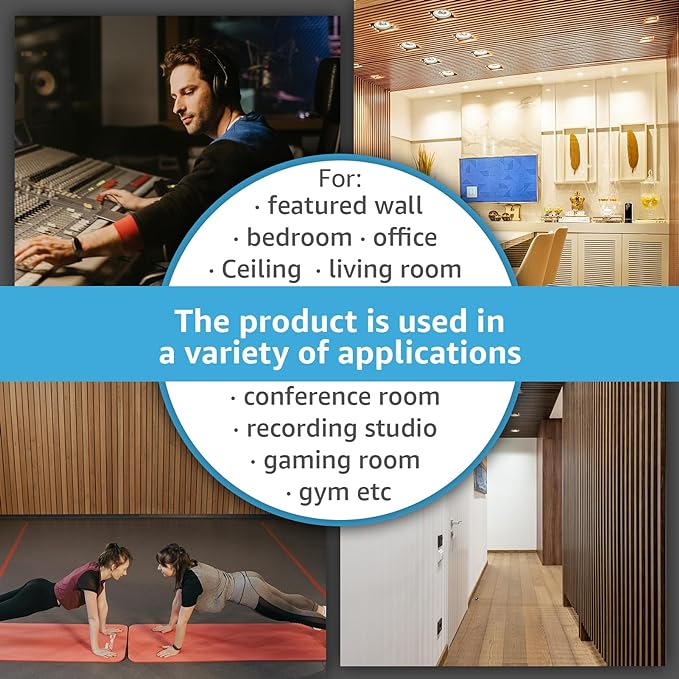 Art3d 6-Pack Acoustic Wood Slat Wall Panels - Image 7
