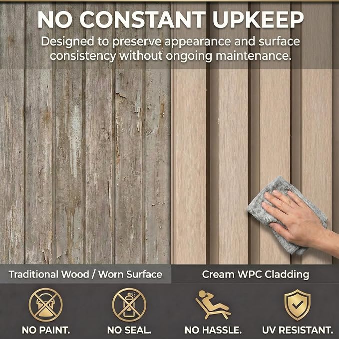 From Plain to Beautiful in Hours WPC Exterior Wall Slat Panels Waterproof - Image 7