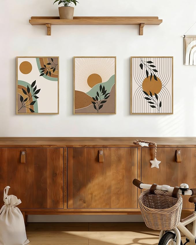 PHOPAGO Boho Wall Art Sage Plant Botanical Framed Wall Printing 11x14in - Image 7