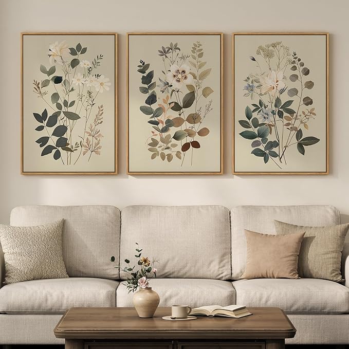 Framed Vintage Botanical Wall Art by Cuspin