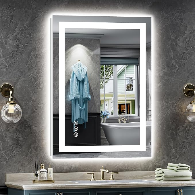 Briivue 24x36 Inch LED Bathroom Mirror by Briivuemodernmirrors