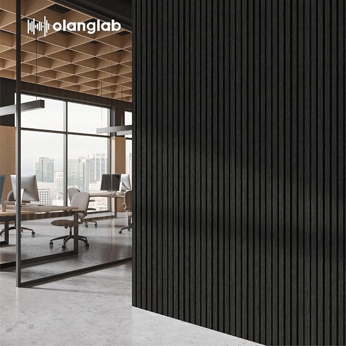Olanglab Wood Wall Panels 4 Pack, Wood Slat Acoustic Wall Panels, 94.5"x12.6" - Image 7