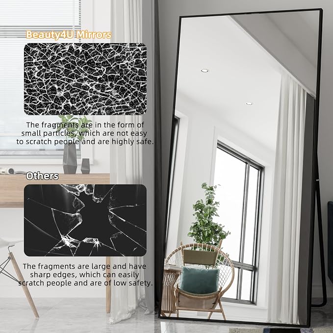 Beauty4U 79" x 39" Full Length Mirror - Image 3