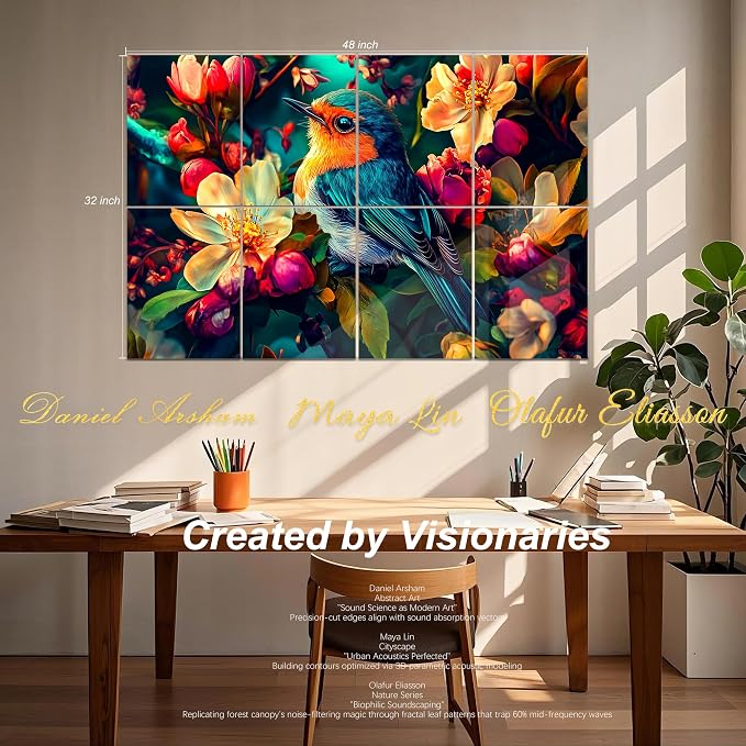 Mollywell Art Acoustic Panels, Sound Proofing, Wall Decoration, Suitable - Image 2