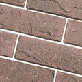 60 Red/Brown Thin Brick Wall Tiles, Clay Manufactured Faux Brick Veneers by TORURAL