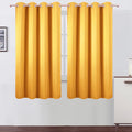 LEMOMO Yellow Thermal Blackout Curtains/52 x 63 Inch/Set of 2 Panels Room by Lemomo