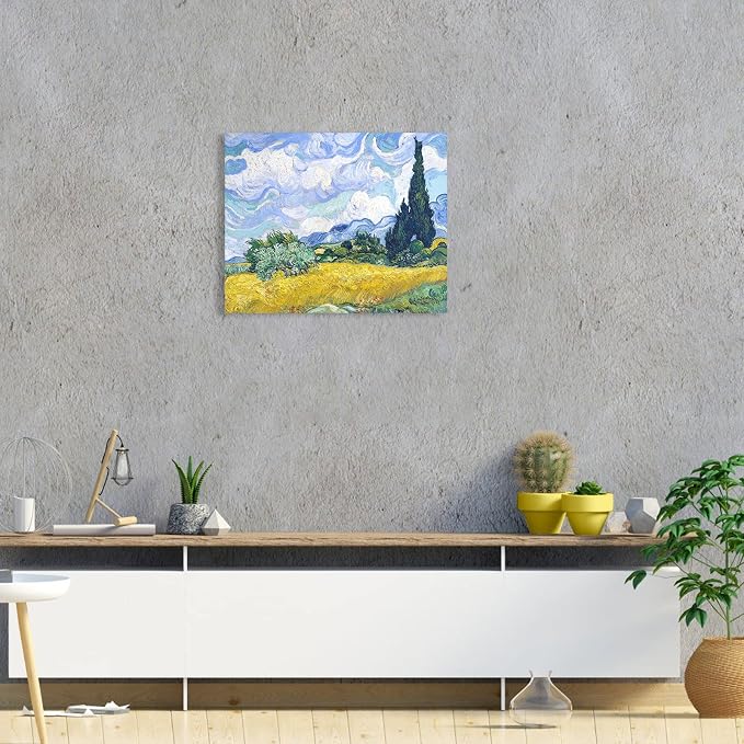 Van Gogh Canvas Wall Art: Wheat Field - Image 6