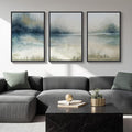 Large Framed Abstract Nature Landscape Wall Art by Cuspin