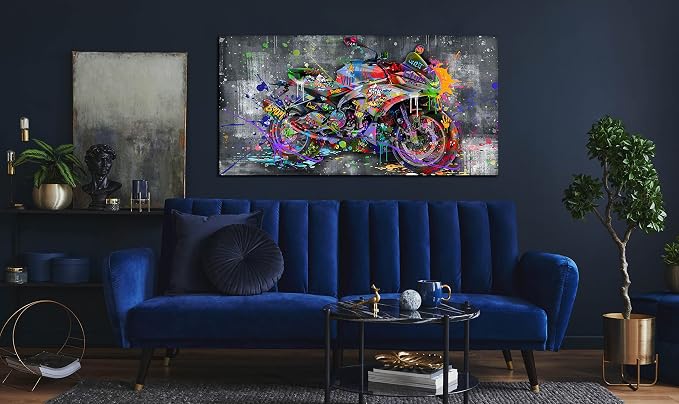 SIXTTART Banksy Motorcycles Wall-Art - Image 4
