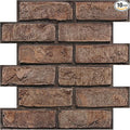 3D Faux Brick Wall Panels Peel and Stick, Small Brick-Look Textured Wall Sticker by SMOOSTIKCDECOR
