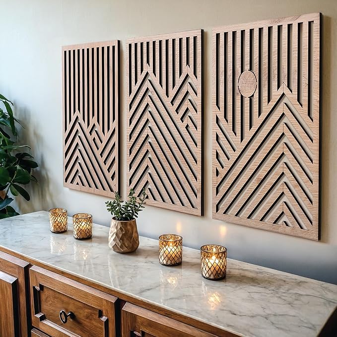 qmmp Modern Wooden Wall Sculptures by qmmp