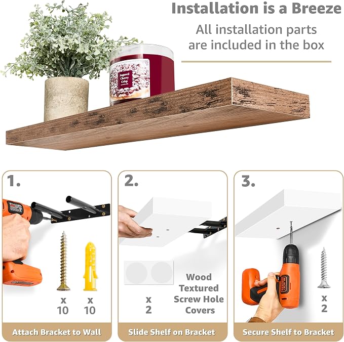 Sorbus Floating Shelves for Wall - Image 4