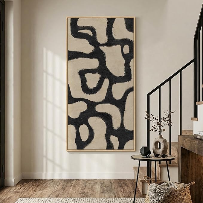 Oversized Framed Abstract Horizontal Wall Art - Image 8