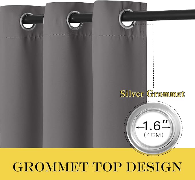 NICETOWN Blackout 118 inch Long Curtain - Image 3