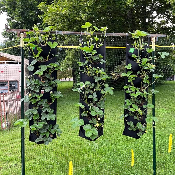 New Upgraded Deeper and Bigger 7 Pocket Hanging Vertical Garden Wall Planter - Image 6