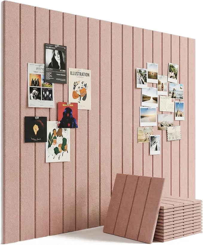 Aothia 12-Pack Felt Bulletin Board Tiles by AothiaSimpleNaturalUnique