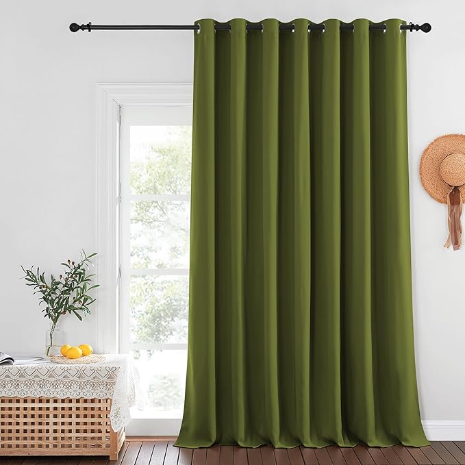 NICETOWN Blackout Curtains for Sliding Glass Door Room Divider Noise Reduce - Image 8