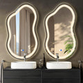 Dorlicecass Irregular Led Bathroom Mirror- Black 26"x46" Single Piece Vanity by Dorlicecass