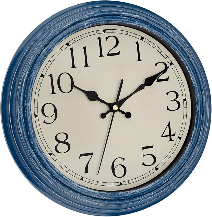 Foxtop 12 Inch Wall Clocks Battery Operated Silent Non-Ticking Classic Vintage - Image 8