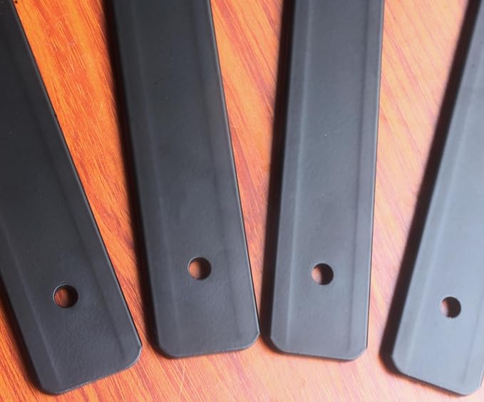 10 Pack - 8 inch Black Hidden L Shelf Bracket Iron Floating Shelf Brackets - Image 6