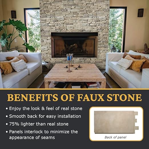 AZ Faux High-Density Polyurethane Faux Stone Wall Covering Panels - Image 4