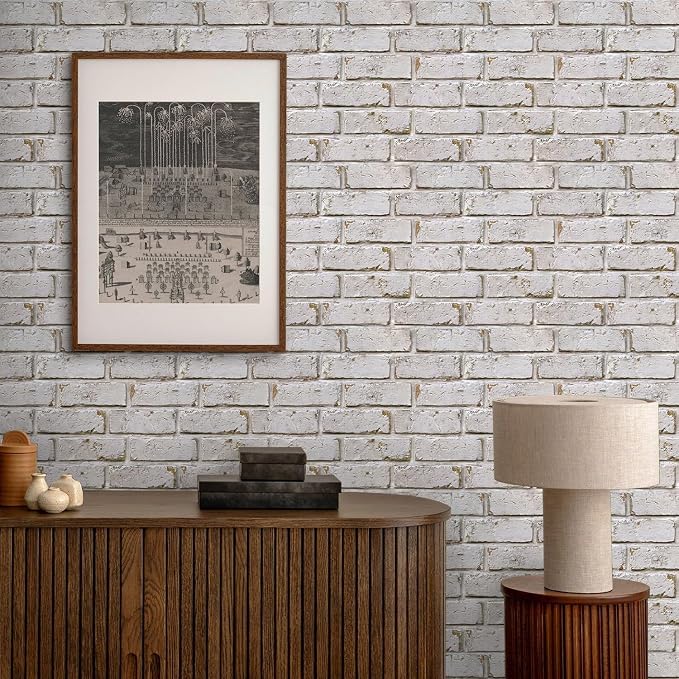 COMSTICKC 3D Faux Brick Wall Panels Peel and Stick, Small Size Self Adhesive - Image 8