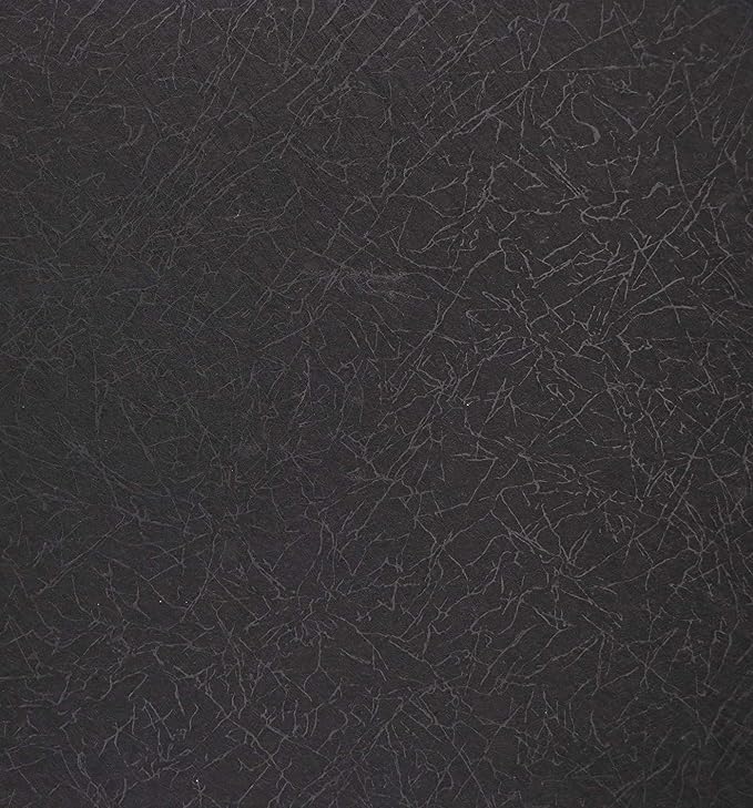 Abyssaly 23.6" x 118" Black Silk Wallpaper Peel and Stick Embossed Self - Image 3