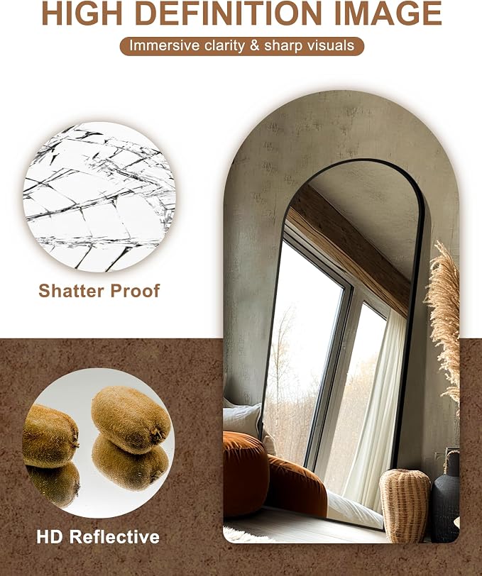 Delma Full Length Mirror, Large Floor Mirror - Image 5