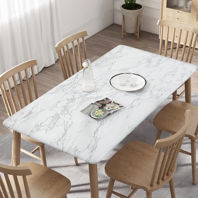 practicalWs Marble Wallpaper Granite White and Gray Wall Paper Roll 47.2" x - Image 4