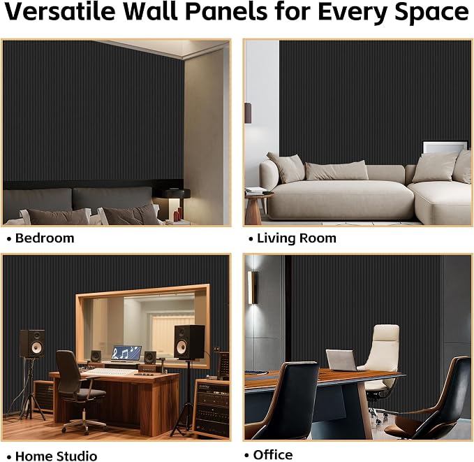 RITOLLO 12 Pack Acoustic Wall Panels, 47.2X23.6X0.4 inch Decorative - Image 6