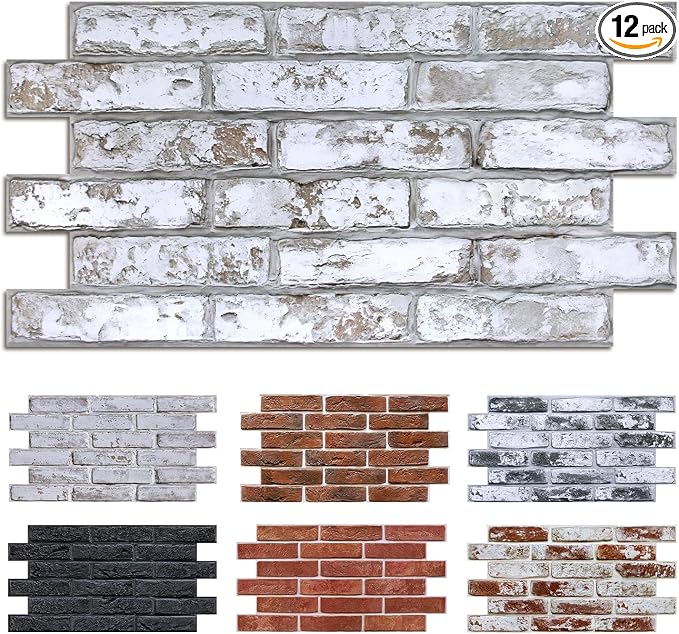 Commomy Faux Brick 3D Wall Panels by CommomyDecor