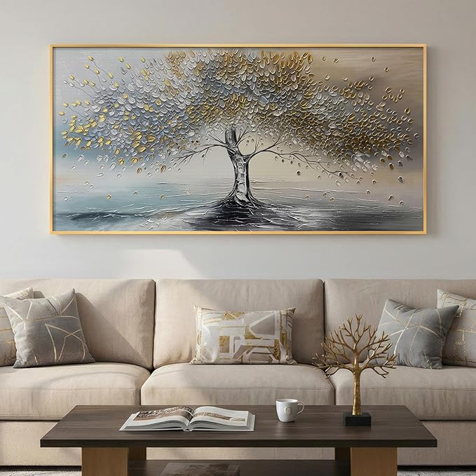 Large Gold Framed Tree of Life Wall Art by Cuspin