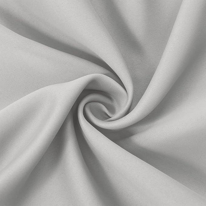 LEMOMO Blackout Curtains 52 x 108 inch/Light Grey Curtains Set of 2 - Image 5