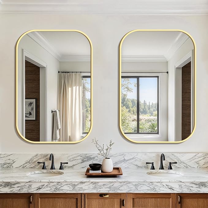 FICTOR Bathroom Vanity Mirror for Wall, 2 Pack 24" x 36" Rectangle Bathroom by FICTOR
