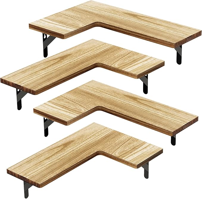 AMADA HOMEFURNISHING Corner Floating Shelves, Shelves - Image 8