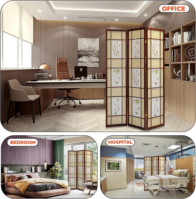 Legacy Decor 4 Panels Room Divider - Image 4