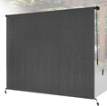12'W x 8'H Gray Outdoor Roller Shade by Unknown