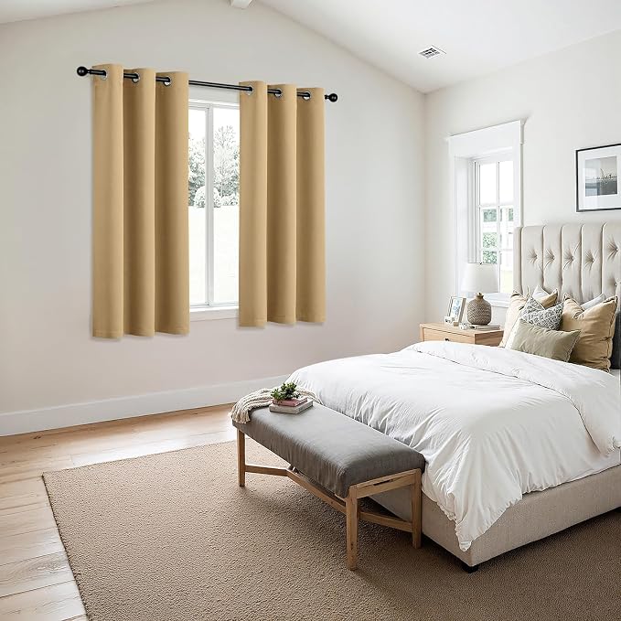 MIULEE Blackout Curtains for Bedroom Living Room 2 Panels, Thermal Insulated - Image 6