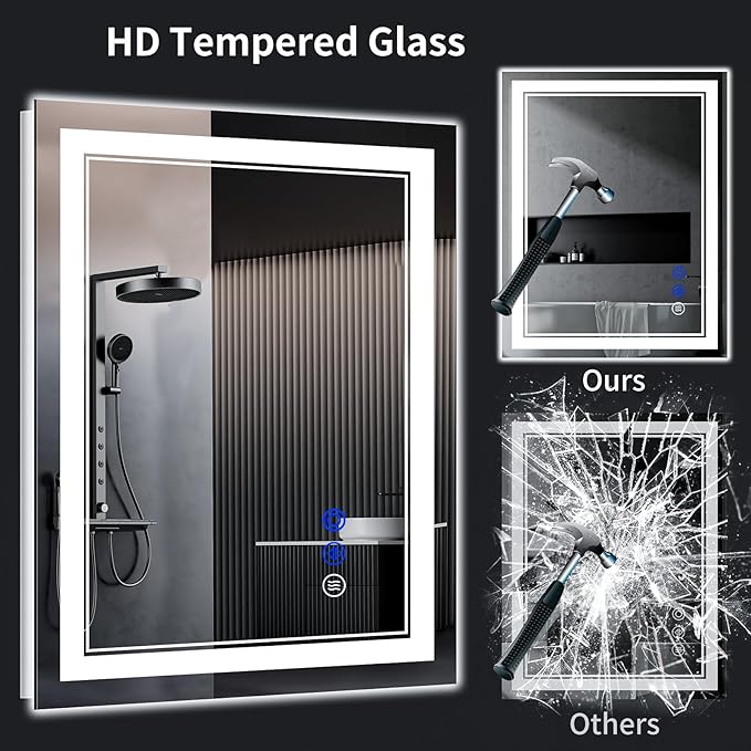 36"x30" LED Bathroom Mirror - Image 6