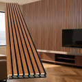 Yuzzy 4 Pack Wood Panels for Wall, 94.5" x 11" Acoustic Wood Slat Wall Panel by Yuzzy