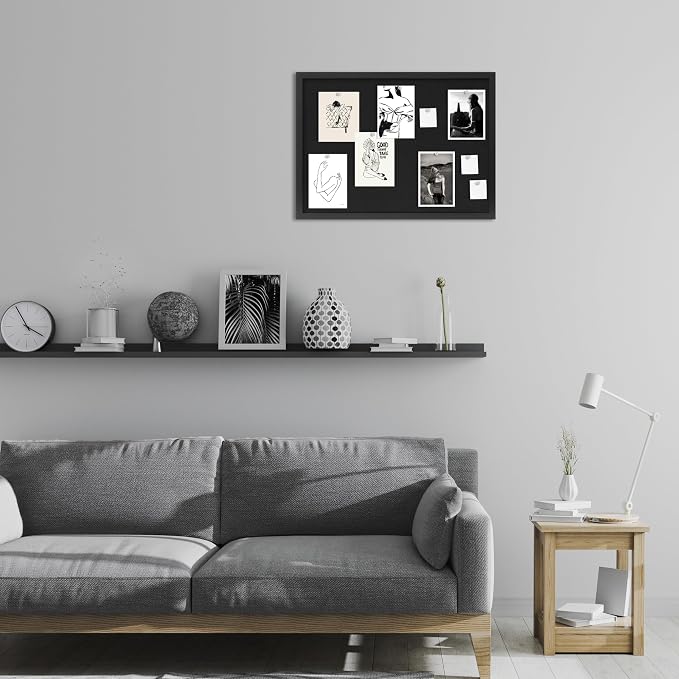 DAHAPYBOO Cork Board with Linen Black 2Pack, Bulletin Board 23"x17", Corkboards - Image 7
