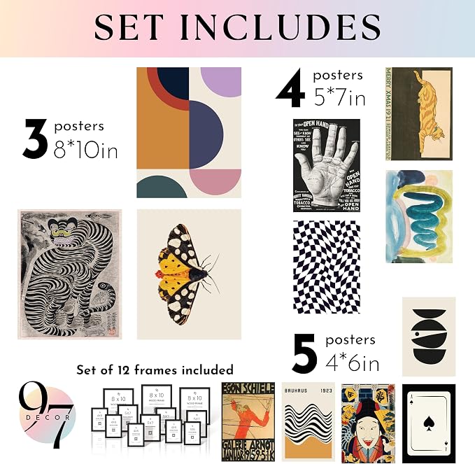 97 Decor Eclectic Wall Art Framed - Image 2