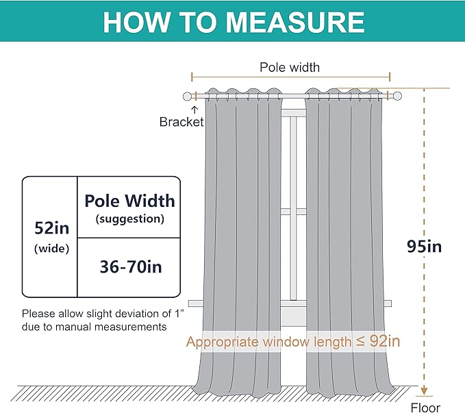 NICETOWN Cold Blocking 100% Blackout Curtains, Durable Black Lined Blackout - Image 7