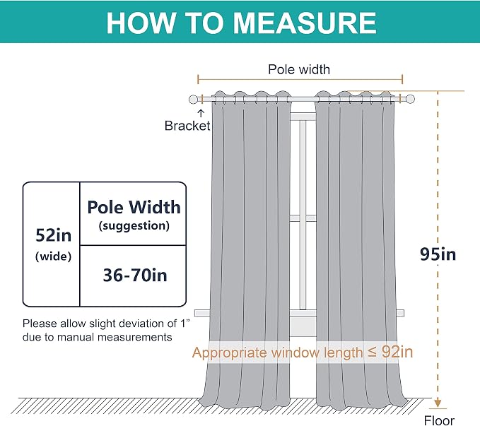 NICETOWN Cold Blocking Curtains, Truly Blackout Drapes, Heavy-Duty Full Light - Image 8