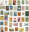 KBKBART 40 Pcs Vintage Wall Collage Kit Maximalist Paintings Art Prints Vintage by KBKBART